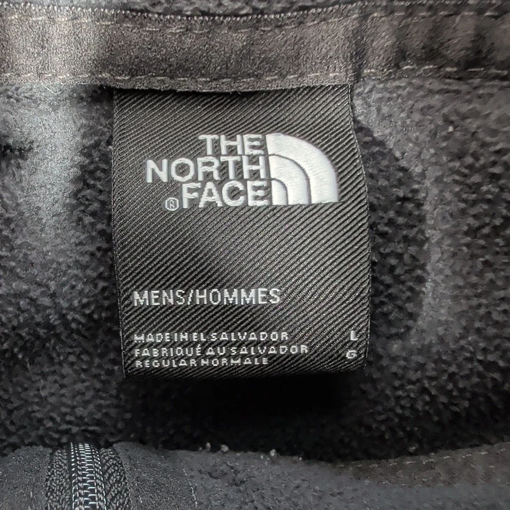 The North Face Mens Quarter‎ Zip Fleece Pullover Cream Black Large Sweatshirt